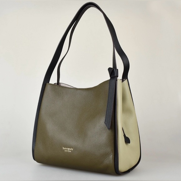 kate spade Handbags - Kate Spade Knott Duck Green Large Pebbled Leather Shoulder Bag